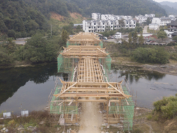 木攔橋施工